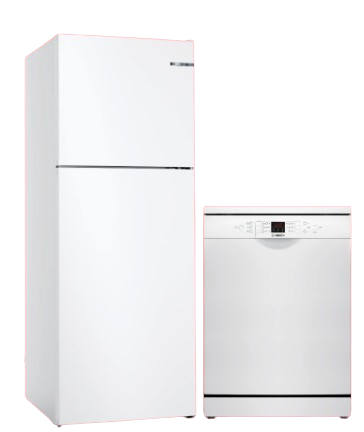 Bosch KDN55NWE0N 453 Lt Buzdolabı ve SMS26DW00T 6 Programlı Bulaşık Makinesi ( İKİLİ SET FIRSATI )