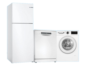 Bosch KDN55NWE0N Buzdolabı & SMS4IKW62T Bulaşık & WGA142X2TR Çamaşır Makinesi ( ÜÇLÜ BEYAZ SET FIRSAT )