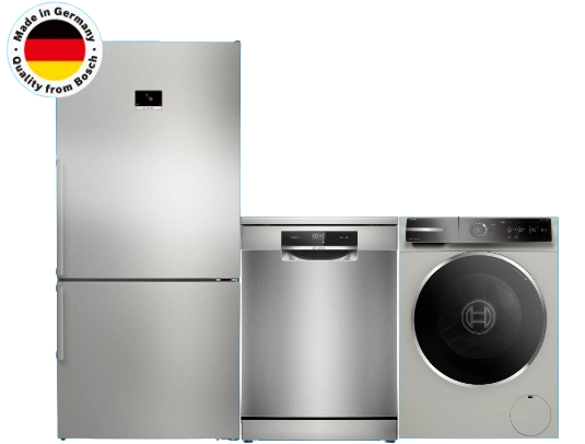Bosch KGP86FIC0N Buzdolabı & SMS8YDI82T Bulaşık & WGB254ASTR Çamaşır Makinesi ( ÜÇLÜ INOX PREMİUM SET )