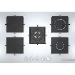 Bosch PNQ7B2O12O Wok Gözlü Beyaz Cam Ankastre Ocak