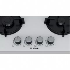 Bosch PNP6B2O10O Doğalgazlı Beyaz Cam Ankastre Ocak