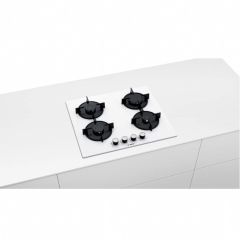 Bosch PNP6B2O10O Doğalgazlı Beyaz Cam Ankastre Ocak