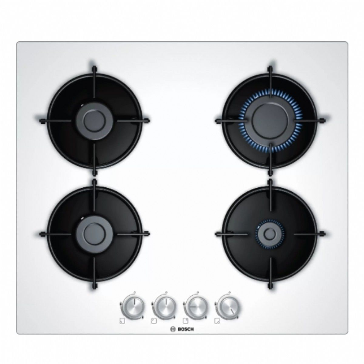 Bosch PNP6B2O10O Doğalgazlı Beyaz Cam Ankastre Ocak