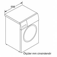 Bosch WGA141X1TR 1000 Devir 9 kg Çamaşır Makinesi