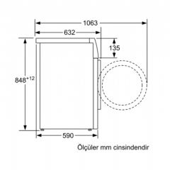 Bosch WAL28QH0TR Home Connect 1400 Devir 10 kg Çamaşır Makinesi