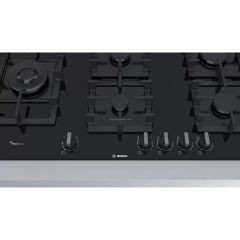 Bosch PPS9A6B90 90 cm Wok Gözlü Siyah Cam Ankastre Ocak