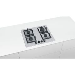 Bosch PPP6A2B20O Doğalgazlı Beyaz Cam Ankastre Ocak