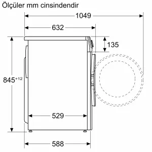 Bosch WGA25202TR 10 kg 1200 Devir Çamaşır Makinesi