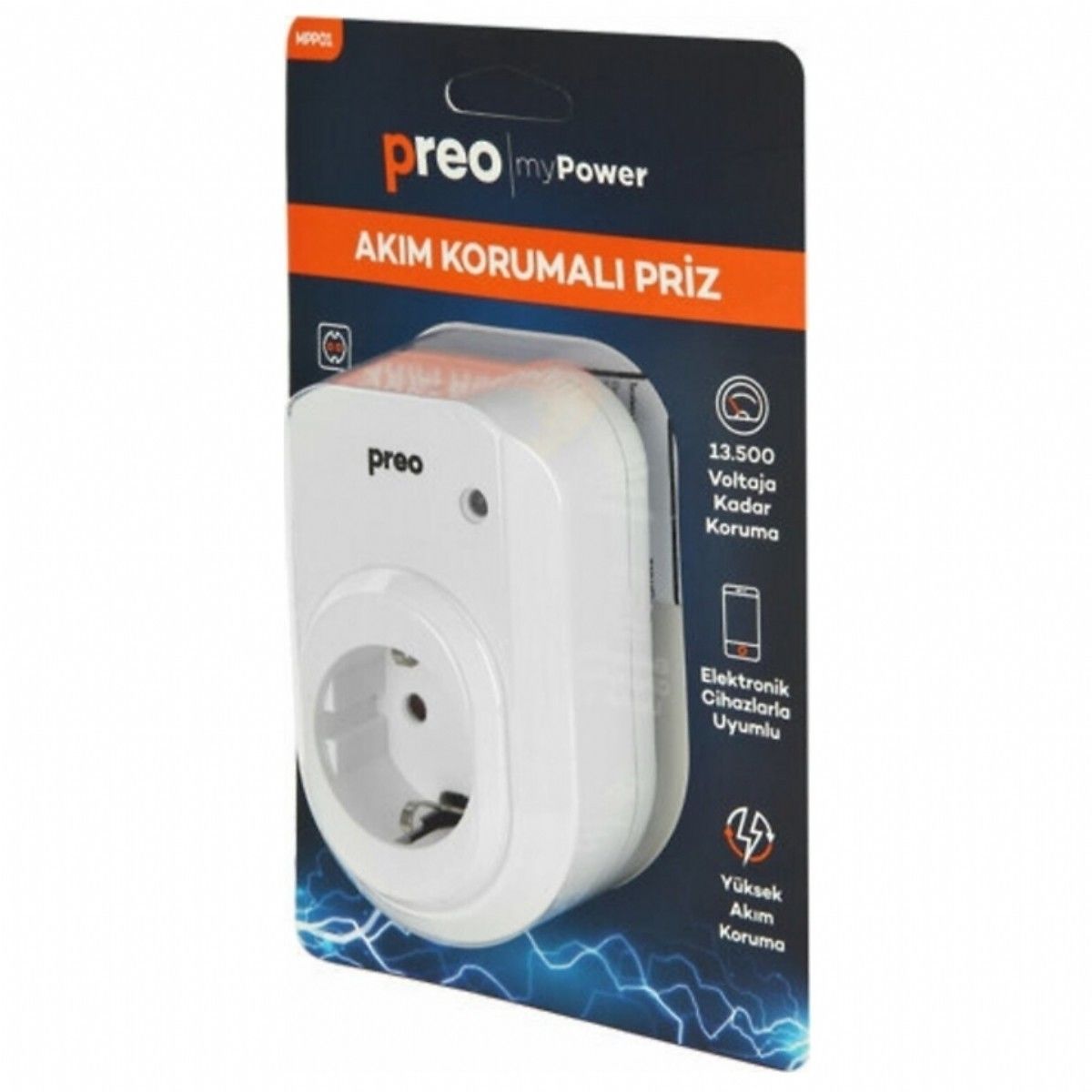 Preo My Power MPP01 Tekli Akım Korumalı Priz