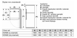 Bosch KDN86AWE0N Çift Kapılı No Frost Buzdolabı