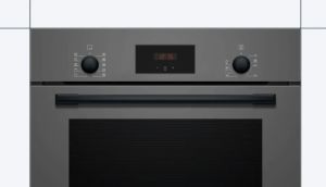 Bosch HBF512BH1T Antrasit Gri 66 lt Ankastre Fırın