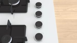 Bosch POH7C2P30O Wok Gözlü Beyaz Cam Ankastre Ocak