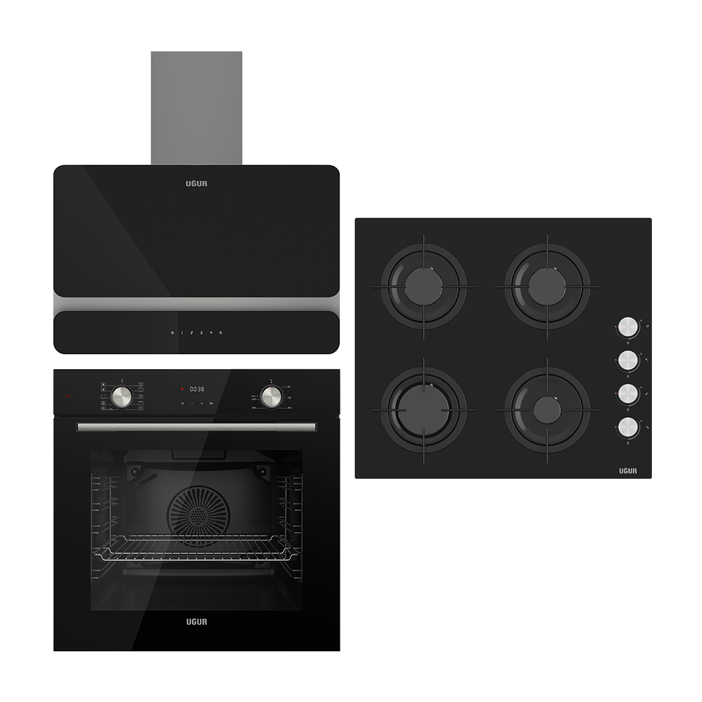 Uğur Platin Ankastre Set ( UAF 6011D SCPET - UAD 6022D SA4D - UAO 6040W0 SCY CSR1 )