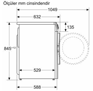 Bosch WGA242X3TR 9 kg 1200 Devir Çamaşır Makinesi