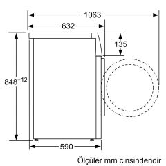 Bosch WAT24780TR 1200 Devir 9 kg Çamaşır Makinesi