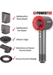 POWERTEC TR 3333 / PLAZMA FÖN MAKİNESİ-SAÇ KURUTMA MAKİNESİ