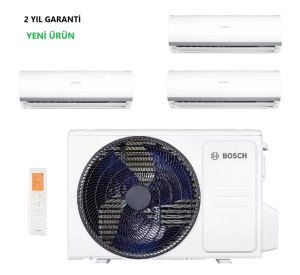 Bosch Multi Split İnverter Klima 27000 Btu 1 Dış + 3 İç Ünite 12000 + 12000 + 9000 Btu